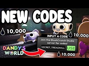 Dandy's World SECRET TREADMILL ICHOR CODES! Roblox