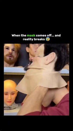 invogate.oi on Instagram: "The video showcases hyper-realistic silicone masks from a costume workshop, demonstrating their lifelike quality by a wearer removing and reapplying one, which triggers the uncanny valley effect—psychological unease from near-human likenesses, as explored in Mori's 1970 study on robotics. Posted in Spanish by parody account @EIRancheroLoco , it draws parallels to Bryan Cranston's 2013 Comic-Con stunt as Walter White, where a similar mask fooled crowds, amassing over 10