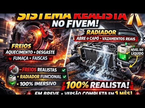 FIVEM | ESX - Sistema Realista INSANO (Freio, Radiador e Odômetro) 