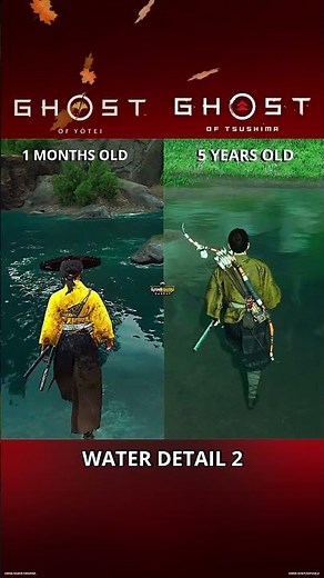 Water Physics Test 1 | Ghost of Yotei vs Ghost of Tsushima Comparison
