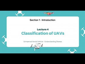 Lecture 4 | Classification of UAVs | UAV - Understanding Drones
