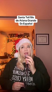Santa Tell Me de mi reina Ariana Grande en español. Espero y les guste mi interpretacion de una de mis canciones favoritas de Navidad 🎄✨💖 love you! #arianagrande #santatellme #coversong #christmassong #sisster | Sisster