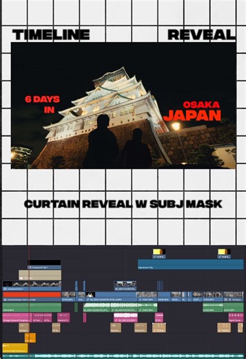 TIMELINE REVEAL | This one was fun to make. Let me know if you want in depth tutorials for specific effects in the video🙏🏼#fyp #davinciresolve #cinematic #filmmaking #creatorsearchinsights