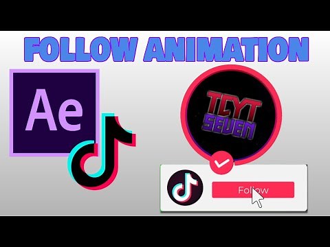 The BEST tiktok FOLLOW BUTTON tutorial in AFTER EFFECTS | Free Template Tutorial