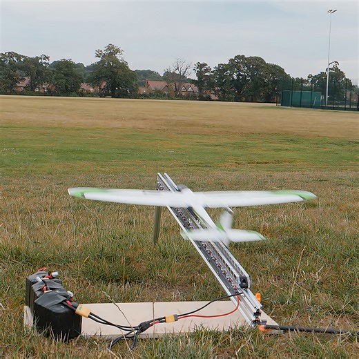 Homemade Electromagnetic Coil Launcher Works Surprisingly Well for Model Airplanes