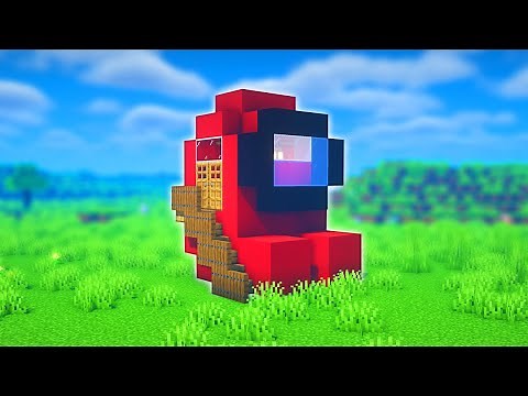 🏡 Cómo HACER una CASA de AMONG US *SENCILLA* en MINECRAFT | (TUTORIAL ESPAÑOL)