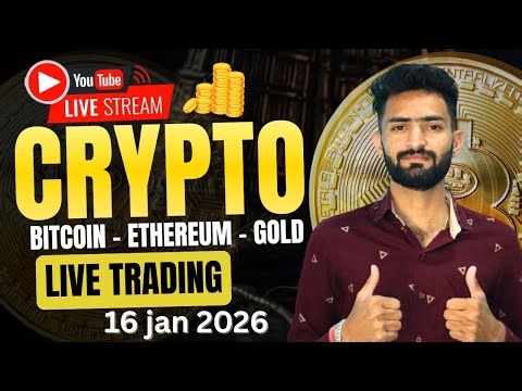 Today Live Crypto & Forex Trading | Btc Live Trading | gold Live Trading 16 janu 2026 | #BTC #Gold