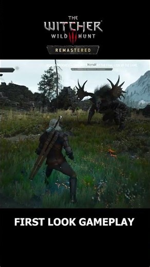 The Witcher 3 Remastered — Morvudd Boss fight | FIRST GAMEPLAY LOOK!