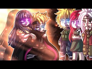 Naruto Parents + Kakashi, Iruka, Jiraiya React To Boruto & Himawari Future // Gacha React