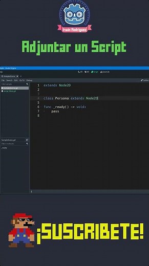 Cómo adjuntar un script por código en GDScript