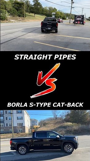 GMC Sierra 6.2L V8: Straight Pipes vs Borla S-Type Cat-Back!