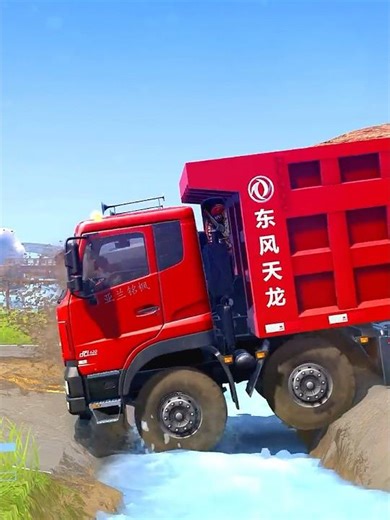 Spintires: MudRunner -SHACMAN DELONG X3000 Towing a Truck on a Snowy Road Ep 581