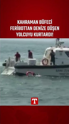 Heroic Snack Bar Worker Rescues Passenger Who Fell from Ferry into the Sea! #Shorts