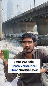 73 billion litres!!! ⚠️ That’s how much sewage India produces daily. Only 28% of it is treated. The rest? Flows directly into rivers like the Yamuna. That’s why Pankaj Kumar quit his job. Now, every Sunday, his team Earth Warrior cleans the Kalindi Kunj Ghat—one of the Yamuna’s most polluted stretches. They don’t just clean—they file legal cases, audit sewage plants, and demand accountability. 👏 Let’s support heroes like Pankaj by doing our bit. Switch to eco-friendly cleaners. Don’t dump in dr