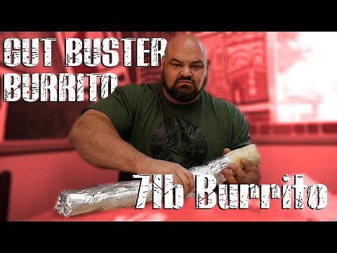 4X WORLDS STRONGEST MAN VS GUT BUSTER BURRITO | BRIAN SHAW