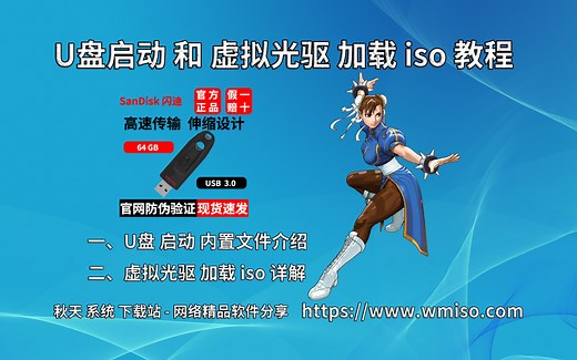 U盘启动和虚拟光驱加载iso教程