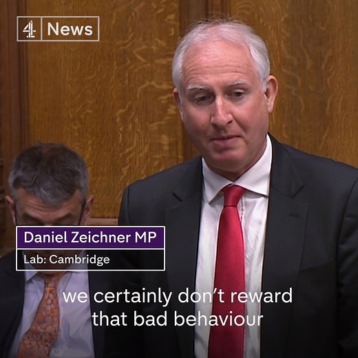 Foreign Secretary Jeremy Hunt accuses Labour of "ridiculous anti-Americanism" after MP Daniel Zeichner told him President Trump's state visit to the UK should be rescheduled, "preferably long after he's slung out". | Channel 4 News
