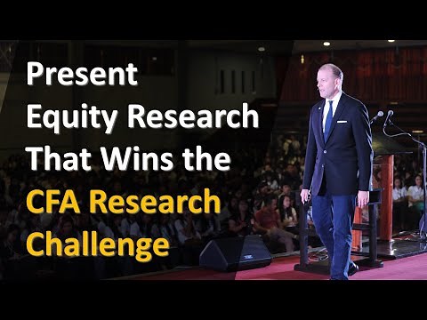 10 Secrets to Winning the CFA Research Challenge with Equity Research!