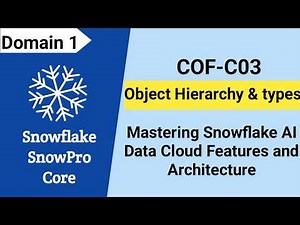 SnowPro Core Certification Tutorial (COF-C03)(Unofficial) : Snowflake object hierarchy and types