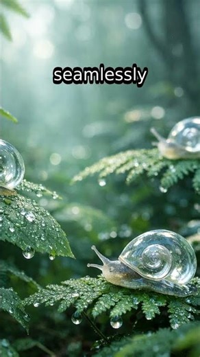 Glass Snails: See-Through Shells and Their Stunning Camouflage! 🐌✨ #Nature #Wildlife