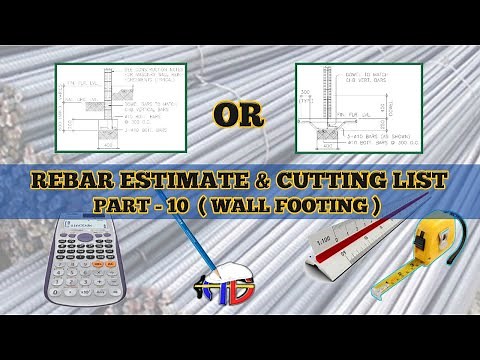 PAANO MAG ESTIMATE NG BAHAY - PART 10 (BAKAL NG WALL FOOTING)