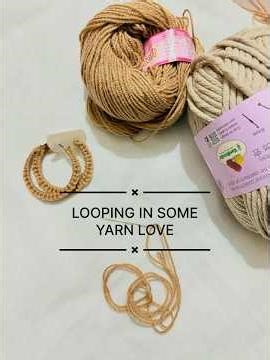 “Get Looped In With Yarn!😊😊 Handmade Earrings Tutorial#yarncraft#jewelrylover#diy”