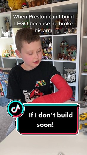 There’s not been much LEGO building since Preston broke his arm! #lego #legotiktok