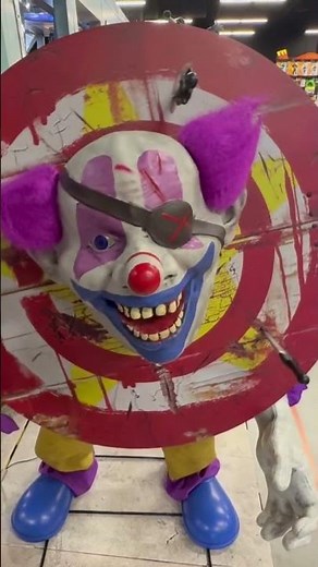 Spirit Halloween Flagship 2025 - Bullseye the spinning clown!