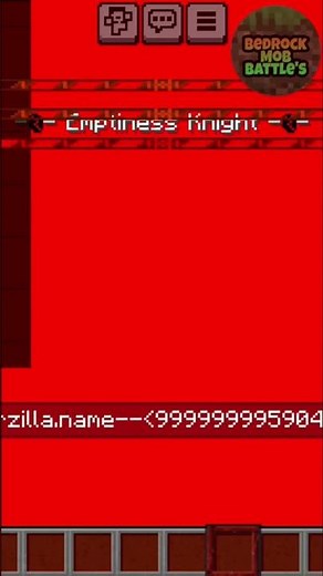 Witherzilla (Zeno) vs Emptiness Knight | MCBE | MobBattle #minecraft #short #shorts #mobbattle