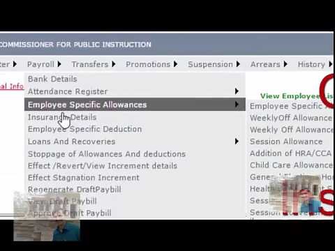 Edit insurance details like kgid, lic, gpf etc in hrms