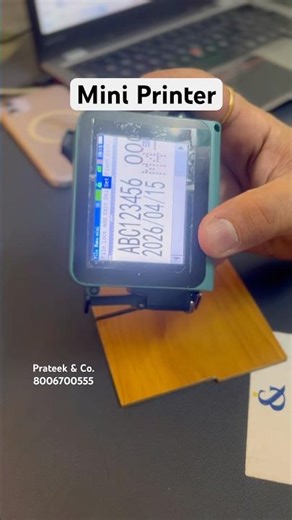 Mini Printer for Batch Coding | Print Batch Details on All Surfaces Easily