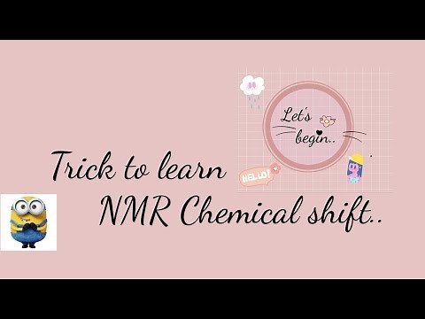Trick to learn NMR Chemical shift values easily