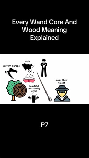 Every Wand Core And Wood Meaning Explained Part 7. . #harrypotter #hogwarts #potterhead #slytherin #hermionegranger #gryffindor #hufflepuff #ronweasley #ravenclaw #dracomalfoy #harrypotterfan #wizardingworld #jkrowling #harrypotteredit #emmawatson #magic #harrypotterworld #dumbledore #danielradcliffe #fantasticbeasts #severussnape #fbreels #movies #siriusblack #voldemort #hollywood #lunalovegood #tomfelton #usareelschallenge | Way To Platform 9¾