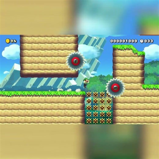 少しハードなスピードラン60秒！★ギミックもりもり！♪ [60s Run full of gimmicks!] by ※こ～た※ #shorts 🍄Super Mario Maker 2 #dxe