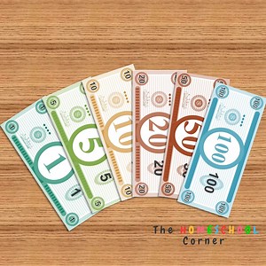 Pastel Prop Money: Printable Play Money for Learning (PDF) - Etsy