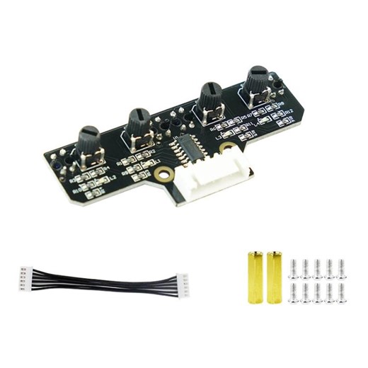 [$4.03] Yahboom 4 Channel Infrared Tracking Sensor Module For Smart Car Robot, Spec: With 6Pin Cable+16mm Copper Column