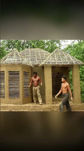 Cozy Mud House & Underground Pool Build | Primitive Life 🌿💦