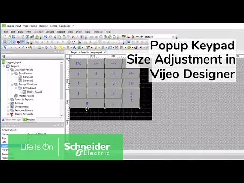 Resizing Popup Numeric Keypad Display in Vijeo Designer | Schneider Electric Support