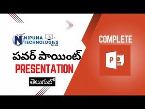 Complete MS Power Point 365 Tutorial In Telugu ‪@NipunaTechnologies23‬