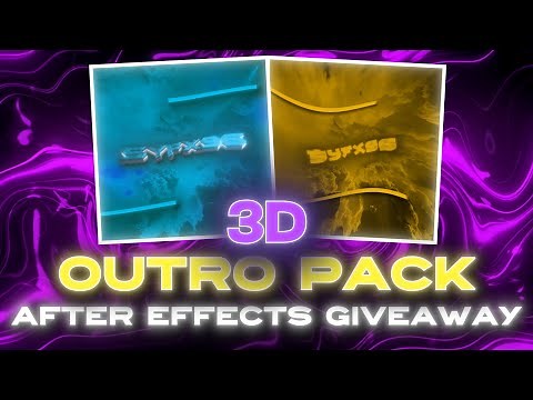 After Effects FREE 3D Outro | 4 Project Files For After Effects