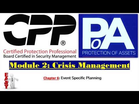 Module 2 - Chapter 6/6 – Event Specific Planning