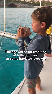 21K views · 392 reactions | He’s always been our best conch horn blower!#boatlife #sailing #ocean #sailingfamily #travel #travelfamily #conch #sealife #parenting #offgridliving | everyday saturday | Facebook