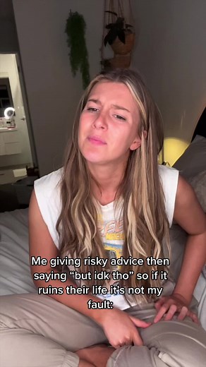 Giving Risky Advice and Saying 'but idk tho' Meme