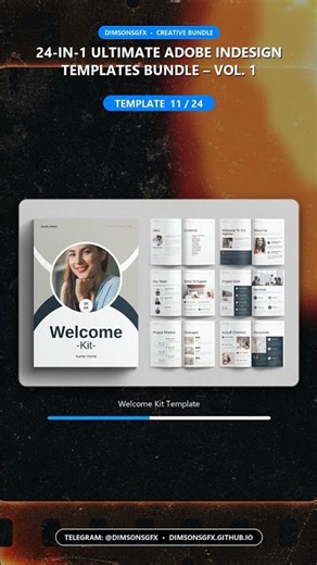 24-in-1 Ultimate Adobe InDesign Templates Bundle – Vol. 1