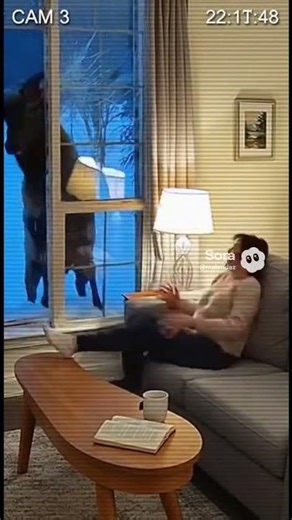 Elk CRASHES Through Window Into House 😱🦌 | Caught on Security Cam! #ViralShorts #RingCam