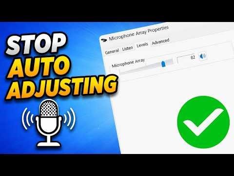 How To Stop Microphone Auto Adjusting Volume in Windows 10/11