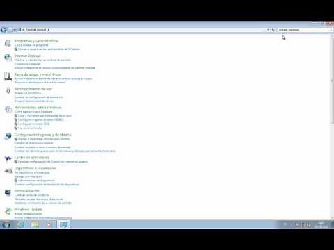 Curso de iniciación a Windows 7 - 16 - Panel de Control