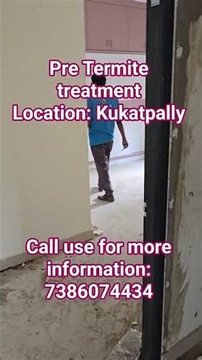 pre Termite treatment Control Location at kukatpally #home #construction #pestcontrol #hyderabad