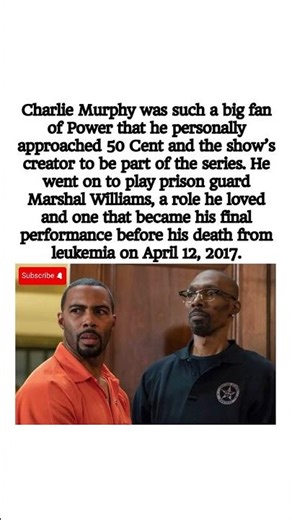 Charlie Murphy chased his role on Power — it became his final performance before his passing 💔