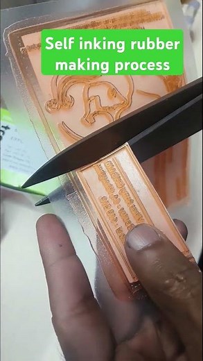 Self inking Stamp making process & rubber pasting #stampfactory #stampingtypes
